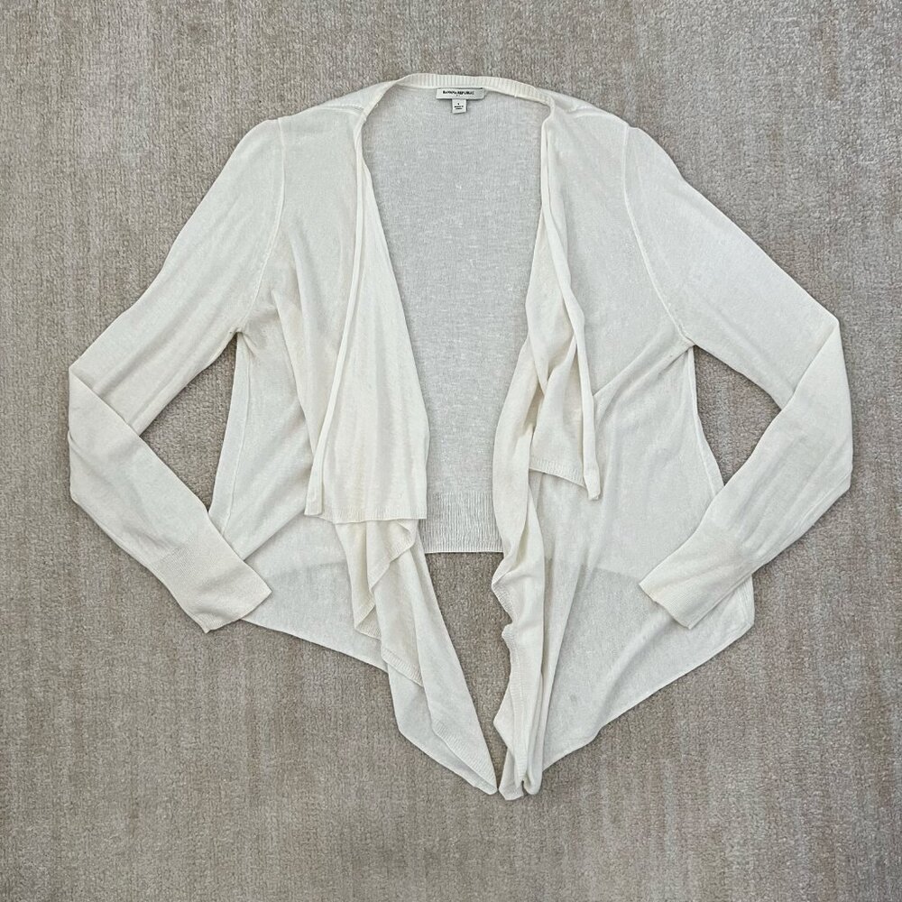 3 for $6 Banana Republic Factory Open Front Wool Cardigan Knit Top L